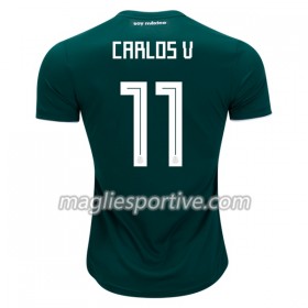 Completo Calcio Messico Carlos V 11 Divisa Prima Mondiali 2018
